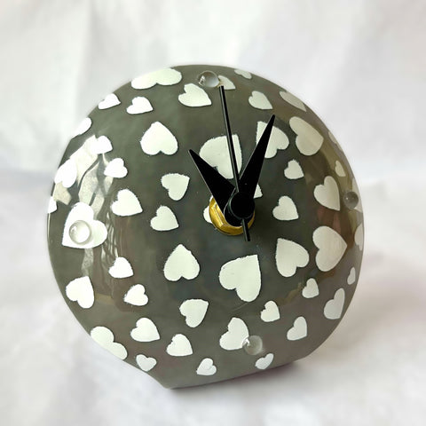 Scandi Pop Q Clock Grey