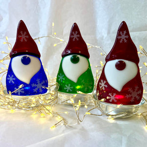 Matt's Festive Gonkers! Set of 3 mixed Tea-Lights with snowflakes LIMITED STOCK