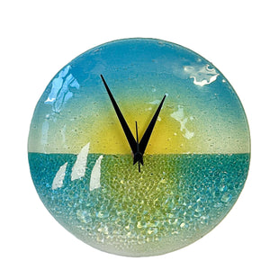 On the Beach round wall clock 24cm Dia