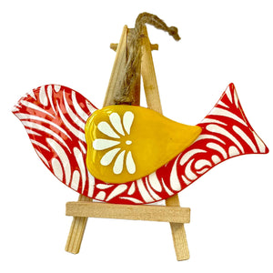 Scandi Pop Funky Bird  single Orange