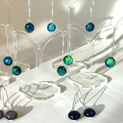 New 2024 Contemporary drop earrings.  Bubble Mix.